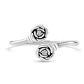 Simulated Diamond 0.08 ctw Bangle Bracelet in Sterling Silver (7.00 In) - Sticky add to cart bar