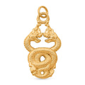 Electroform Double Dragon Pendant in 24K Yellow Gold 1.25 Grams - Sticky add to cart bar