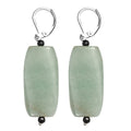 Green Aventurine and Black Spinel 61.00 ctw Necklace 18 Inches in Stainless Steel - Sticky add to cart bar