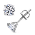 IGI Certified Luxuriant Lab Grown Diamond E-F VS 2.00 ctw Solitaire Stud Earrings in 10K White Gold - Sticky add to cart bar