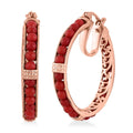 Karis Sponge Coral Earrings in 18K Rose Gold Plated - Sticky add to cart bar