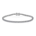 14K White Gold Luxuriant Lab Grown Diamond (E-F, VS) Tennis Bracelet (8.00 In) (Del. in 10-15 Days) 5.00 ctw - Sticky add to cart bar