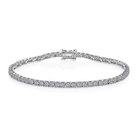 14K White Gold Luxuriant Lab Grown Diamond (E-F, VS) Tennis Bracelet (8.00 In) (Del. in 10-15 Days) 5.00 ctw