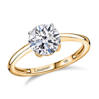 IGI Certified 10K White Gold Luxuriant Lab Grown Diamond (Rnd 8mm) (E-F, VS) Solitaire Ring (Size 10.0) (Del. in 10-15 Days) 2.00 ctw
