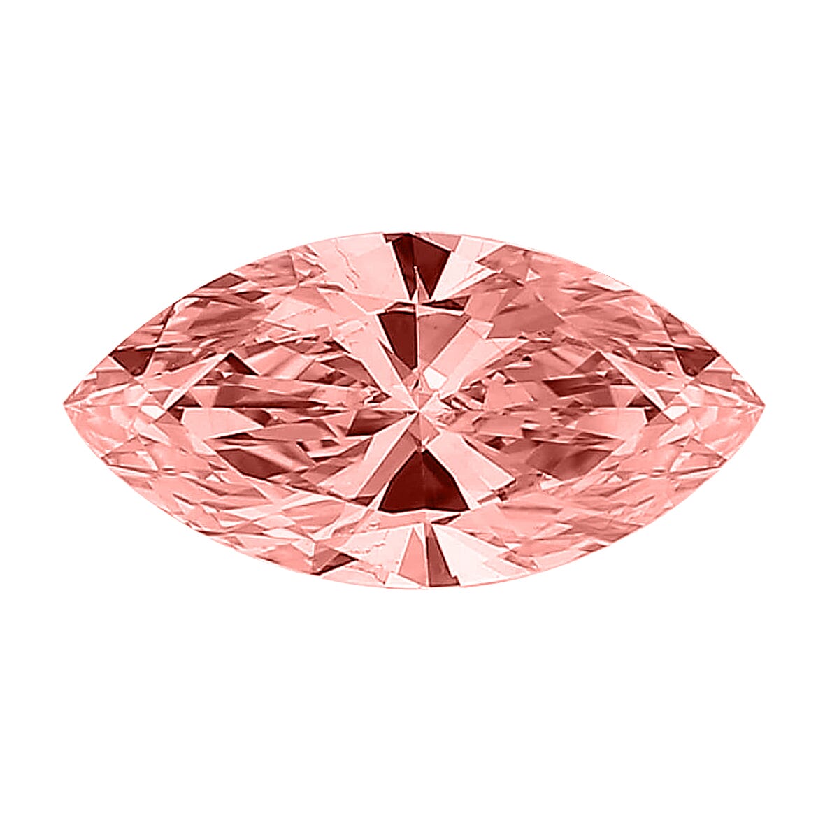IGI Certified Luxuriant Lab Grown Pink Diamond (Marquise) (VS2) 3.00 ctw