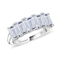 Primetime Deal 14K White Gold Luxuriant Lab Grown Diamond Ring (Size 10.0) 3.10 ctw