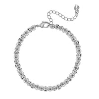 Doorbuster Bracelet in Silvertone (7.5-9.5In)