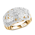 Karis White Diamond Accent Ring in 18K YG Plated and Platinum Bond - Sticky add to cart bar