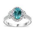 Doorbuster Certified & Appraised Rhapsody 950 Platinum AAAA Paraiba Tourmaline, Diamond (E-F, VS) Ring (Size 10.0) (6.65 g) 2.48 ctw - Sticky add to cart bar