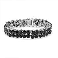 Ever True Thai Black Spinel 61.20 ctw Fancy Bracelet in Platinum Bond (7.25 In)