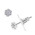 Luxuriant Lab Grown Diamond G SI 0.30 ctw Stud Earrings in Rhodium Over Sterling Silver - Sticky add to cart bar