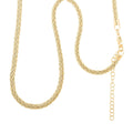 Snake Round Chain Necklace in 14K Yellow Gold Over Sterling Silver 20 Grams 18 Inches - Sticky add to cart bar