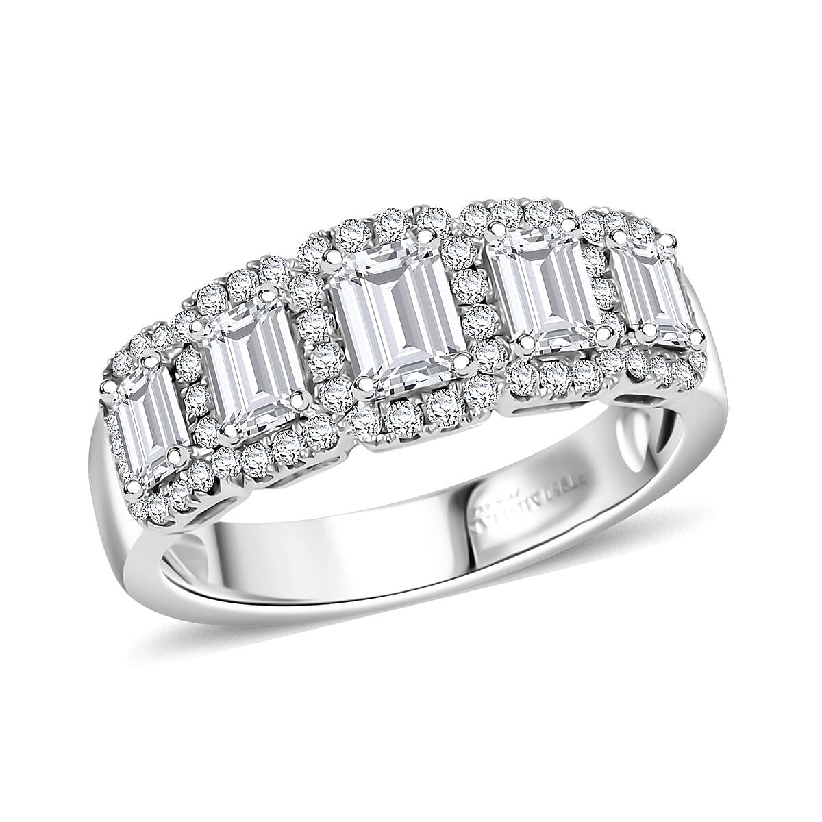 Modani 950 Platinum Diamond (G VVS2) Ring (Size 10.0) (7.30 g) 1.63 ctw