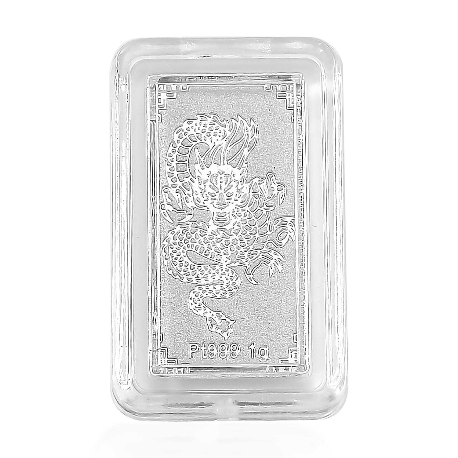 Dragon Bar 10x20x0.23mm in 999 Platinum 1 Grams
