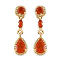 D'Joy AAA Buriti Fire Opal 0.80 ctw Dewdrop Earrings in 18K Vermeil Yellow Gold Over Sterling Silver - Sticky add to cart bar