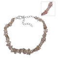 Turkizite 65.00 ctw Chips Bracelet in Rhodium Over Sterling Silver (7.25-9.25) - Sticky add to cart bar