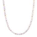 White Freshwater Pearl Necklace (20 Inches) in 14K YG Over Sterling Silver - Sticky add to cart bar