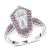 Moissanite & Pink Sapphire