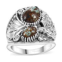 Artisan Crafted Blue Horizon Turquoise 2.30 ctw Ring in Sterling Silver