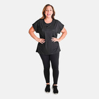 TAMSY RHINESTON TOP ONE SIZE 95% Polyester/5 % elsthane