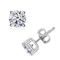 Luxuriant Lab Grown Diamond Stud Earrings in Platinum Over Sterling Silver 0.20 ctw - Sticky add to cart bar