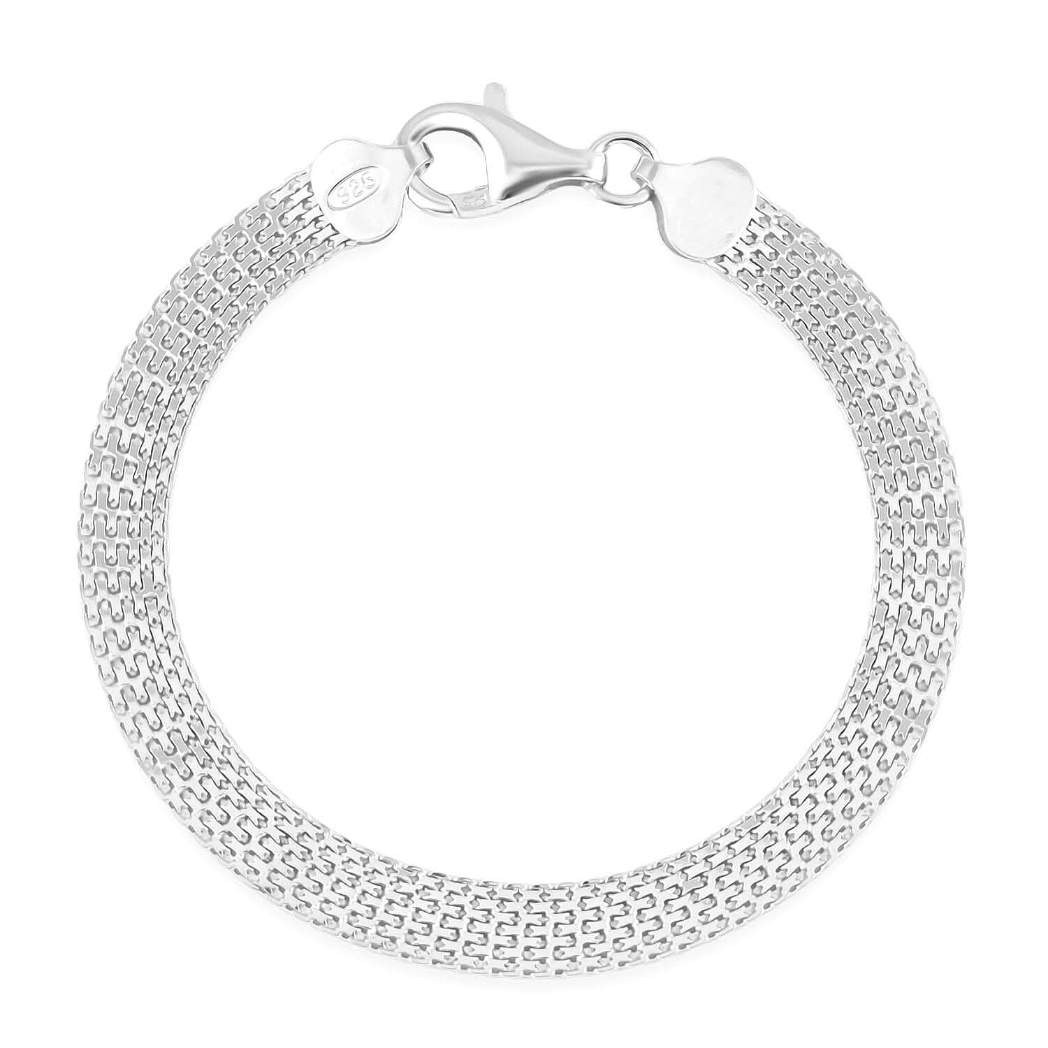 Italian Sterling Silver Bracelet (7.50 In) 6.53 Grams