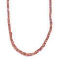 Sunstone 90.00 ctw Beaded Necklace in Rhodium Over Sterling Silver 18 Inches - Sticky add to cart bar