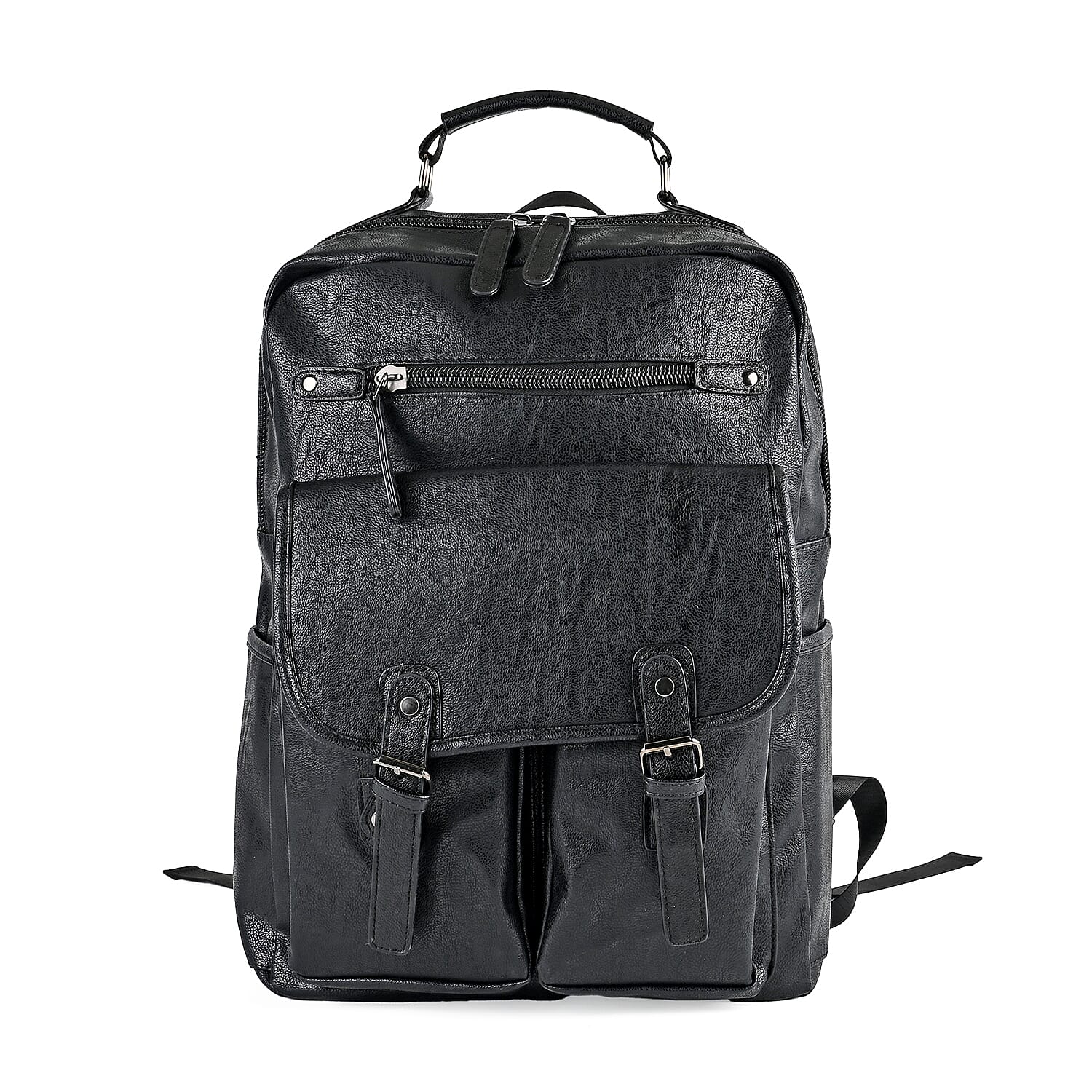 Multi-purpose Faux Leather Convertible Backpack