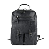 Multi-purpose Faux Leather Convertible Backpack