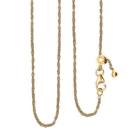 Delicate Harmony Necklace with Slider Ball in 18K Yellow Gold Over Sterling Silver 2.75 Grams 18 Inches