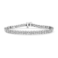 White Diamond 0.25 ctw Bracelet in Sterling Silver (7.50 In)