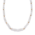 Rainbow Moonstone Beaded 75.00 ctw Necklace 18 Inches in Vermeil Yellow Gold Over Sterling Silver - Sticky add to cart bar