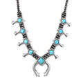 Doorbuster Blue Howlite, Resin Necklace (24-28 Inches) in Silvertone 36.00 ctw - Sticky add to cart bar
