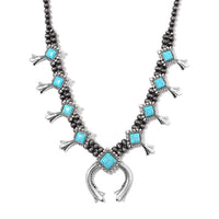 Doorbuster Blue Howlite, Resin Necklace (24-28 Inches) in Silvertone 36.00 ctw