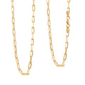 Italian Power Chain Necklace in 14K Yellow Gold Over Sterling Silver 40.30 Grams 18 Inches - Sticky add to cart bar