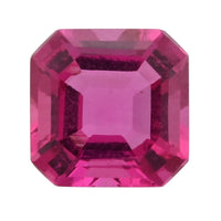 Luxuriant Lab Grown AAAA Asscher Cut Bixbite (Sqr 7x7 mm) 1.40 ctw