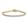 Moissanite Bracelet in 18K Vermeil YG Over Sterling Silver (7.25 In) 9.40 ctw - Sticky add to cart bar