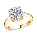 Moissanite (Rnd 9.2mm) Solitaire Ring in 18K Vermeil YG Over Sterling Silver (Size 10.0) 2.50 ctw - Sticky add to cart bar