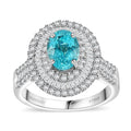 Rhapsody 950 Platinum AAAA Paraiba Tourmaline, Diamond (E-F, VS) Ring (Size 7.0) (8.28 g) 3.18 ctw - Sticky add to cart bar