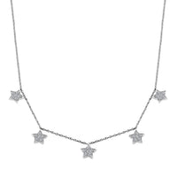 Luxuriant Lab Grown Diamond G SI 0.65 ctw Necklace in Sterling Silver 16-18 Inches