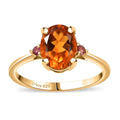 Premium Santa Ana Madeira Citrine, Ouro Fino Rubellite Ring in 18K Vermeil YG Over Sterling Silver (Size 10.0) 1.85 ctw - Sticky add to cart bar