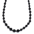 Thai Black Spinel 175.00 ctw Beaded Necklace in Stainless Steel 20 Inches - Sticky add to cart bar