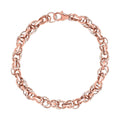 Eternal Link Bracelet in 18K Rose Gold Over Sterling Silver (7.25 In) 9.65 Grams - Sticky add to cart bar