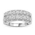 Diamond Ring in Rhodium Sterling Silver (Size 10.0) 0.10 ctw - Sticky add to cart bar