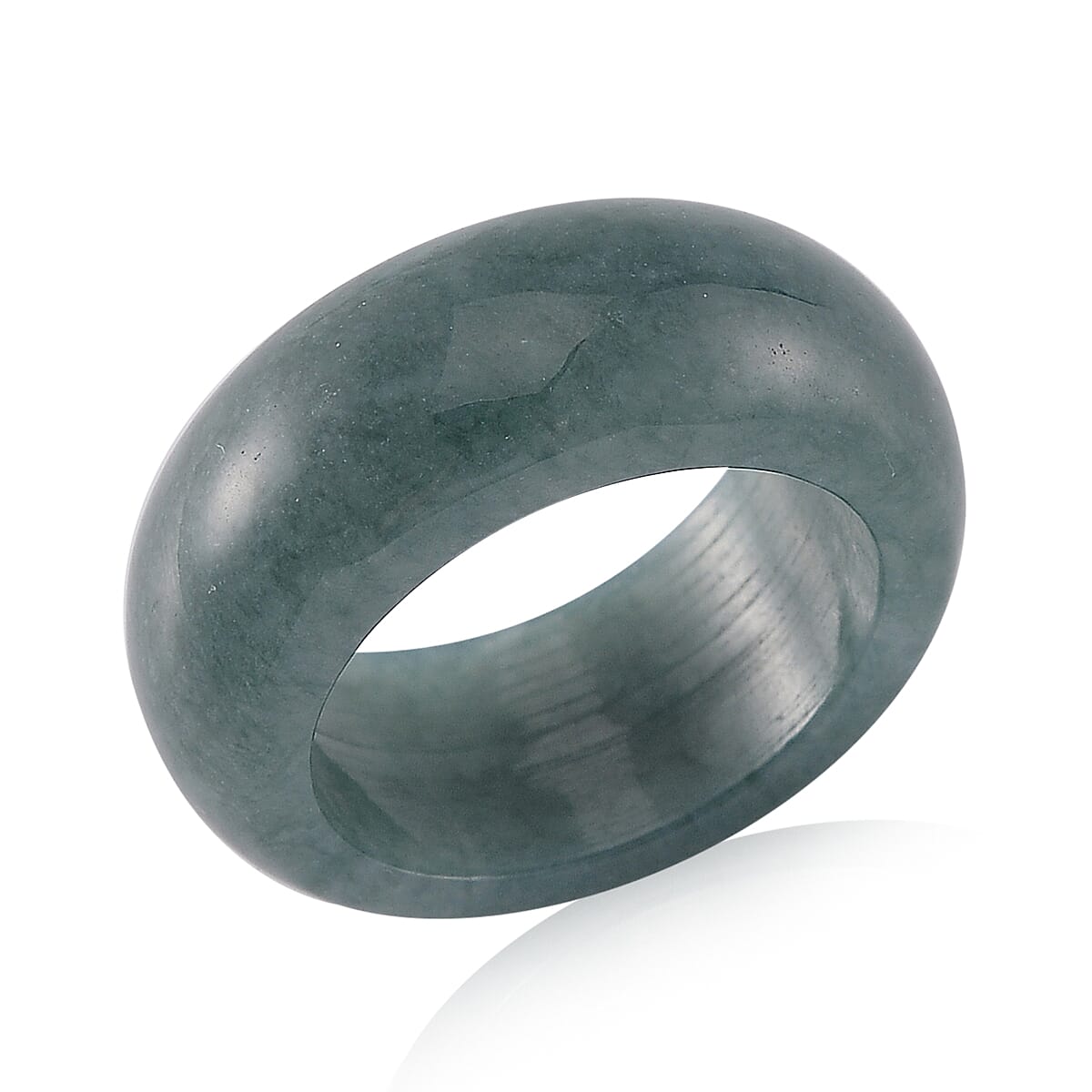 Olmec Jadeite Band Ring (Size 10.0) 35.00 ctw