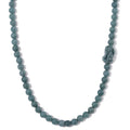 Natural Olmec Jadeite 450.00 ctw Carved Pixiu Knotted Necklace in Rhodium Over Sterling Silver 20 Inches - Sticky add to cart bar