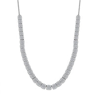 Diamond 4.00 ctw Necklace in Rhodium Over Sterling Silver 18-20 Inches