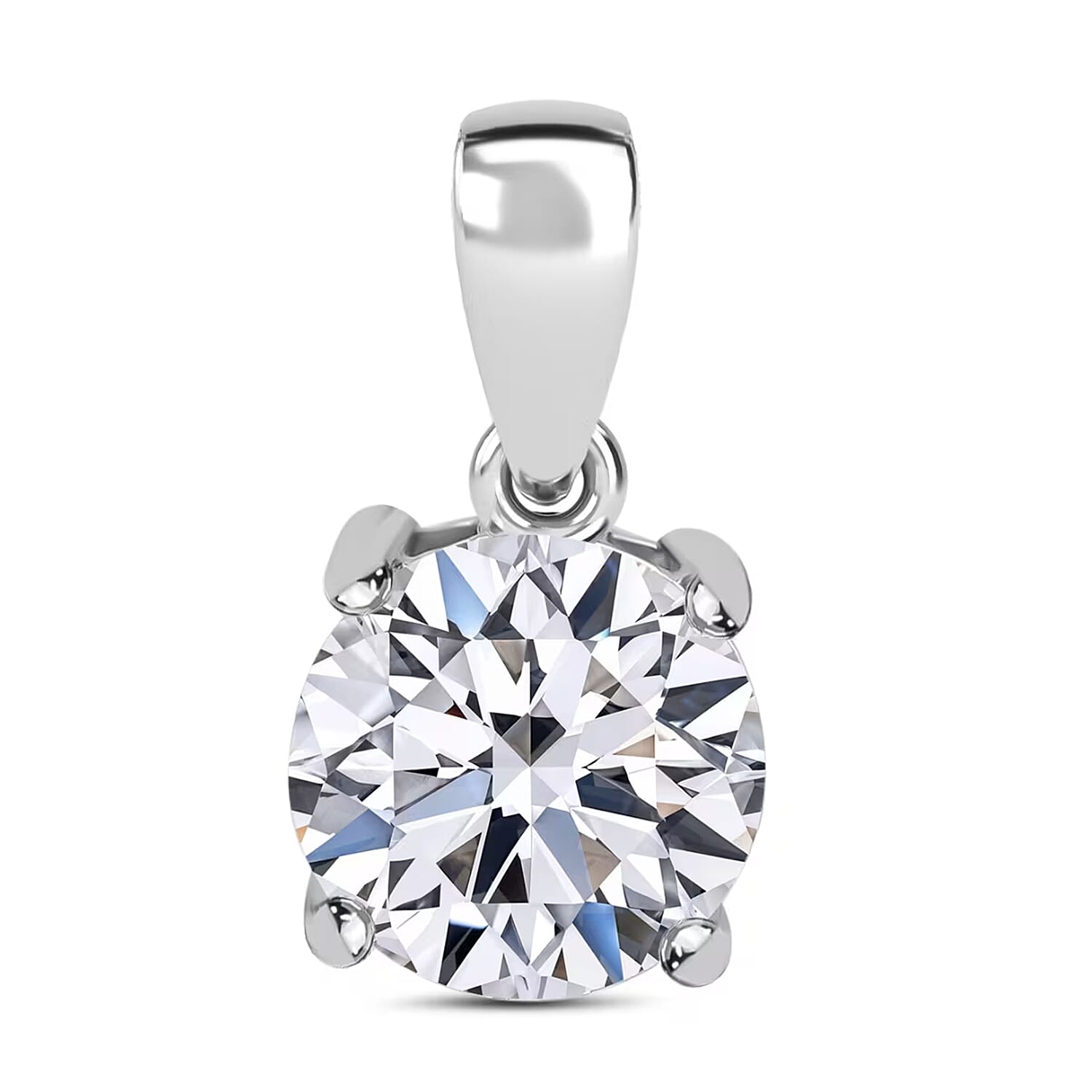 Luxuriant Lab Grown Diamond G VS 2.00 ctw Pendant without Chain in 950 Platinum