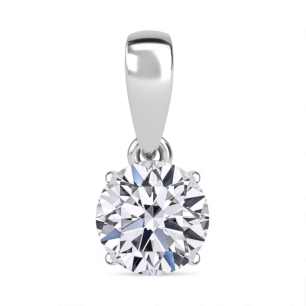 950 Platinum Luxuriant Lab Grown Diamond (G, VS) Pendant (Del. in 12-15 Days) 1.50 ctw