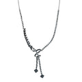 Diamond Knotted Necklace (18 Inches) in Rhodium Over Sterling Silver 2.75 ctw - Sticky add to cart bar